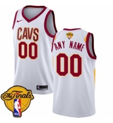 Women's Nike Cleveland Cavaliers Customized Authentic White 2018 NBA Finals Bound NBA Jersey - Association Edition