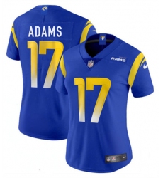 Women's Los Angeles Rams #17 Davante Adams Blue 2025 Vapor Untouchable Limited Football Stitched Jersey(Run Small)