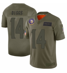 Women's Minnesota Vikings #14 Stefon Diggs Limited Camo 2019 Salute to Service Football Jersey