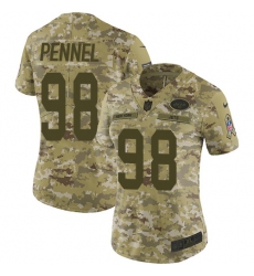 Women's Nike Oakland Raiders #4 Derek Carr Limited Camo 2018 Salute to Service NFL Jersey