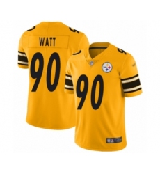 Men's Pittsburgh Steelers #91 Kevin Greene Limited Gold Inverted Legend Football Jersey