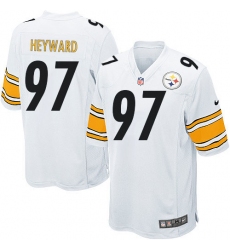 Men's Nike Pittsburgh Steelers #97 Cameron Heyward Game White NFL Jersey