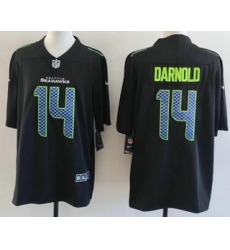 Men's Seattle Seahawks #14 Sam Darnold Limited Black Fashion Vapor Jersey