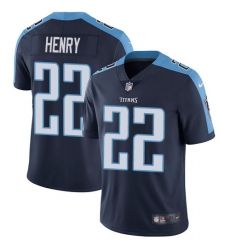 Men's Nike Tennessee Titans #22 Derrick Henry Navy Blue Alternate Vapor Untouchable Limited Player NFL Jersey
