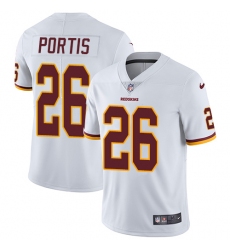 Men's Nike Washington Redskins #26 Clinton Portis White Vapor Untouchable Limited Player NFL Jersey