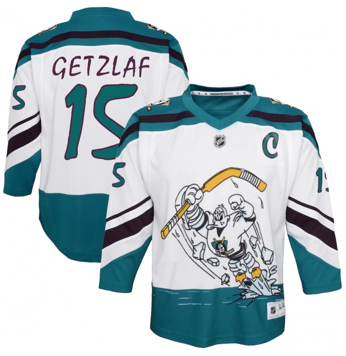 Youth Anaheim Ducks #15 Ryan Getzlaf White 2020-21 Special Edition Replica Player Jersey