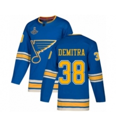 Youth St. Louis Blues #38 Pavol Demitra Authentic Navy Blue Alternate 2019 Stanley Cup Champions Hockey Jersey