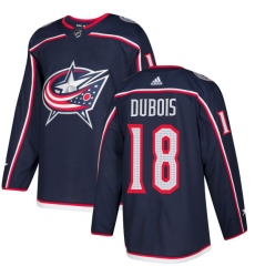 Men's Adidas Columbus Blue Jackets #18 Pierre-Luc Dubois Premier Navy Blue Home NHL Jersey