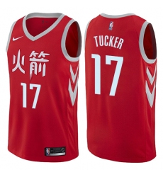Youth Nike Houston Rockets #17 PJ Tucker Swingman Red NBA Jersey - City Edition
