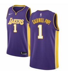 Youth Nike Los Angeles Lakers #1 Kentavious Caldwell-Pope Authentic Purple NBA Jersey - Icon Edition