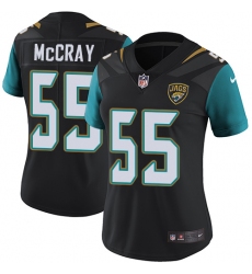 Women's Nike Jacksonville Jaguars #55 Lerentee McCray Black Alternate Vapor Untouchable Limited Player NFL Jersey