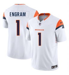 Men's Denver Broncos #1 Evan Engram White 2025 F.U.S.E. Vapor Limited Football Stitched Jersey