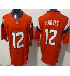 Men's Denver Broncos #12 Rj Harvey Limited Orange FUSE Vapor Jersey