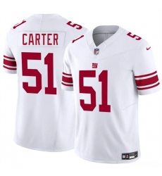 Youth New York Giants #51 Abdul Carter White 2025 Draft F.U.S.E. Vapor Untouchable Limited Stitched Jersey
