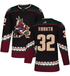 Men's Adidas Arizona Coyotes #32 Antti Raanta Premier Black Alternate NHL Jersey