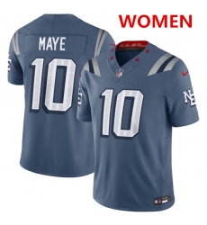 Women's New england patriots #10 drake maye 2025 f.u.s.e. “rivalries” vapor untouchable limited football stitched jersey(run small)