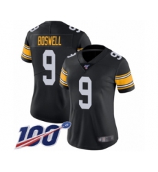 Women's Pittsburgh Steelers #9 Chris Boswell Black Alternate Vapor Untouchable Limited Player 100th Season Football Jersey