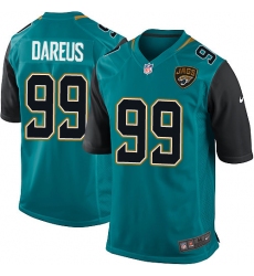 Men's Nike Jacksonville Jaguars #99 Marcell Dareus Game Teal Green Team Color NFL Jersey