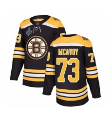 Men's Boston Bruins #73 Charlie McAvoy Authentic Camo Veterans Day Practice 2019 Stanley Cup Final Bound Hockey Jersey