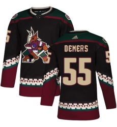 Men's Adidas Arizona Coyotes #55 Jason Demers Premier Black Alternate NHL Jersey