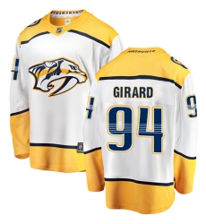 Men's Nashville Predators #94 Samuel Girard Fanatics Branded White Away Breakaway NHL Jersey