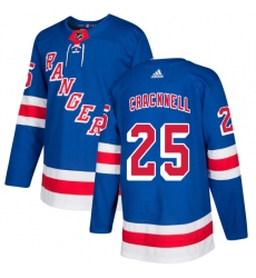 Men's Adidas New York Rangers #25 Adam Cracknell Premier Royal Blue Home NHL Jersey