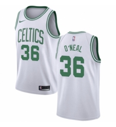 Women's Nike Boston Celtics #36 Shaquille O'Neal Swingman White NBA Jersey - Association Edition
