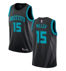 Youth Nike Jordan Charlotte Hornets #15 Percy Miller Swingman Black NBA Jersey - 2018 19 City Edition
