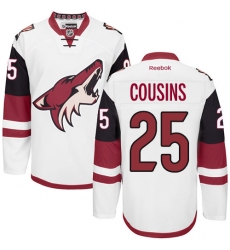 Men's Reebok Arizona Coyotes #25 Nick Cousins Authentic White Away NHL Jersey