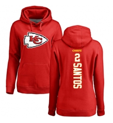 NFL Women's Nike Kansas City Chiefs #2 Cairo Santos Red Backer Pullover Hoodie