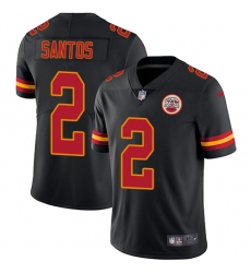 Youth Nike Kansas City Chiefs #2 Cairo Santos Limited Black Rush Vapor Untouchable NFL Jersey