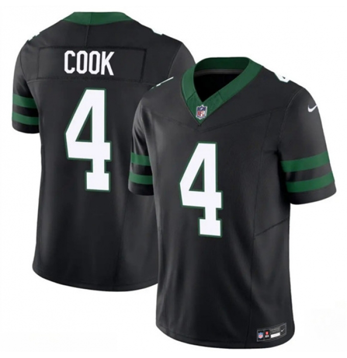 Men's New York Jets #4 Brady Cook Black 2025 F.U.S.E. Vapor Untouchable Limited Football Stitched Jersey