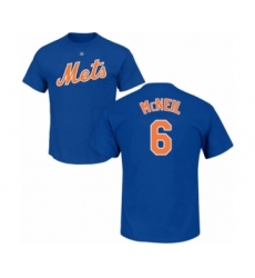 Baseball New York Mets #6 Jeff McNeil Royal Blue Name & Number T-Shirt