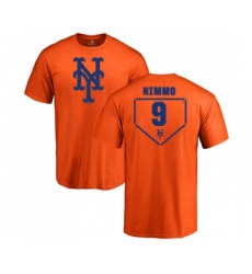 Baseball New York Mets #9 Brandon Nimmo Orange RBI T-Shirt