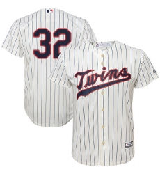 Youth Majestic Minnesota Twins #32 Zach Duke Authentic Cream Alternate Cool Base MLB Jersey