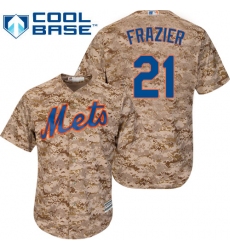 Men's Majestic New York Mets #21 Todd Frazier Replica Camo Alternate Cool Base MLB Jersey