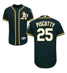 Men's Majestic Oakland Athletics #25 Stephen Piscotty Green Alternate Flex Base Authentic Collection MLB Jersey