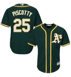 Youth Majestic Oakland Athletics #25 Stephen Piscotty Replica Green Alternate 1 Cool Base MLB Jersey