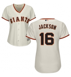 Women's Majestic San Francisco Giants #16 Austin Jackson Replica Cream Home Cool Base MLB Jersey