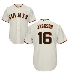 Youth Majestic San Francisco Giants #16 Austin Jackson Replica Cream Home Cool Base MLB Jersey
