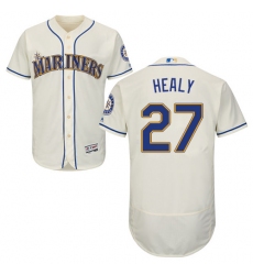 Men's Majestic Seattle Mariners #27 Ryon Healy Cream Alternate Flex Base Authentic Collection MLB Jersey