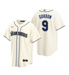 Men's Nike Seattle Mariners #9 Dee Gordon Cream Alternate Stitched Baseball Jersey