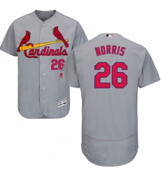 Men's Majestic St. Louis Cardinals #26 Bud Norris Grey Road Flex Base Authentic Collection MLB Jersey