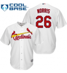 Men's Majestic St. Louis Cardinals #26 Bud Norris Replica White Home Cool Base MLB Jersey