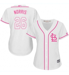 Women's Majestic St. Louis Cardinals #26 Bud Norris Authentic White Fashion Cool Base MLB Jersey