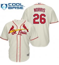 Youth Majestic St. Louis Cardinals #26 Bud Norris Replica Cream Alternate Cool Base MLB Jersey