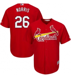 Youth Majestic St. Louis Cardinals #26 Bud Norris Replica Red Alternate Cool Base MLB Jersey