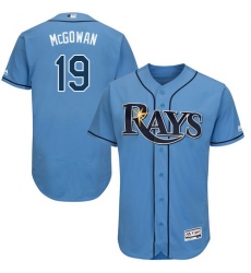 Men's Majestic Tampa Bay Rays #19 Dustin McGowan Columbia Alternate Flex Base Authentic Collection MLB Jersey