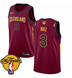 Youth Nike Cleveland Cavaliers #3 George Hill Swingman Maroon 2018 NBA Finals Bound NBA Jersey - Icon Edition