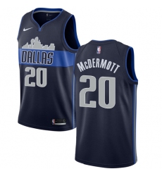 Men's Nike Dallas Mavericks #20 Doug McDermott Swingman Navy Blue NBA Jersey Statement Edition